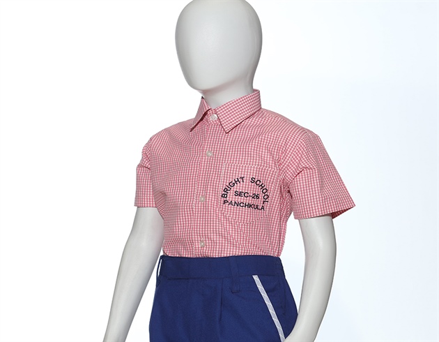 Summer Shirt Halfsleeves Pink Check