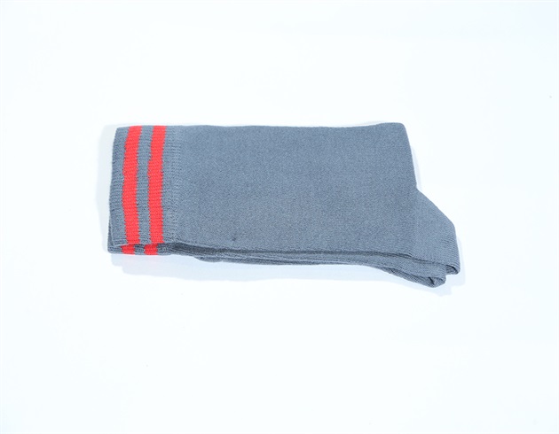 Winter Socks Grey Red