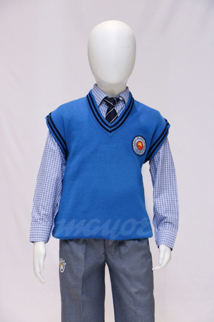Winter Pullover Sleeveless Sky Blue